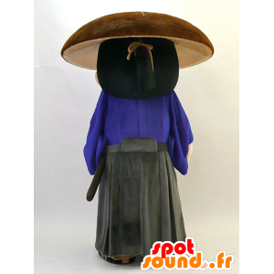 Mascotte Shiitake Samurai. Samurai Mascot saggio - MASFR28315 - Yuru-Chara mascotte giapponese