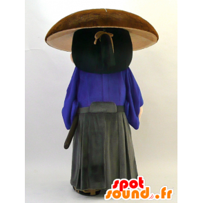 Maskot Shiitake Samurai. Maskot samuraj moudrý - MASFR28315 - Yuru-Chara japonské Maskoti