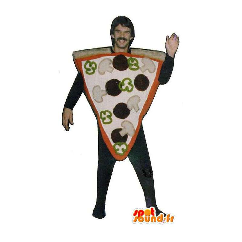 Mascot fra giganten pizza. Pizza Costume - MASFR007191 - Pizza Maskoter