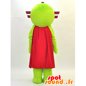 Mascotte de robot, de cible rouge et verte avec une cape - MASFR28316 - Mascottes Yuru-Chara Japonaises