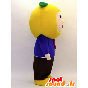 Meromero-chan mascotte. Pupazzo di neve mascotte con una pera - MASFR28317 - Yuru-Chara mascotte giapponese