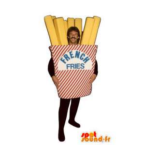 Cone-Maskottchen Riesen Pommes. Suit Chips - MASFR007192 - Fast-Food-Maskottchen