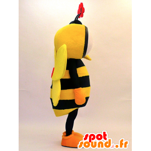 La mascota de la abeja de color amarillo y negro con los ojos grandes - MASFR28323 - Yuru-Chara mascotas japonesas