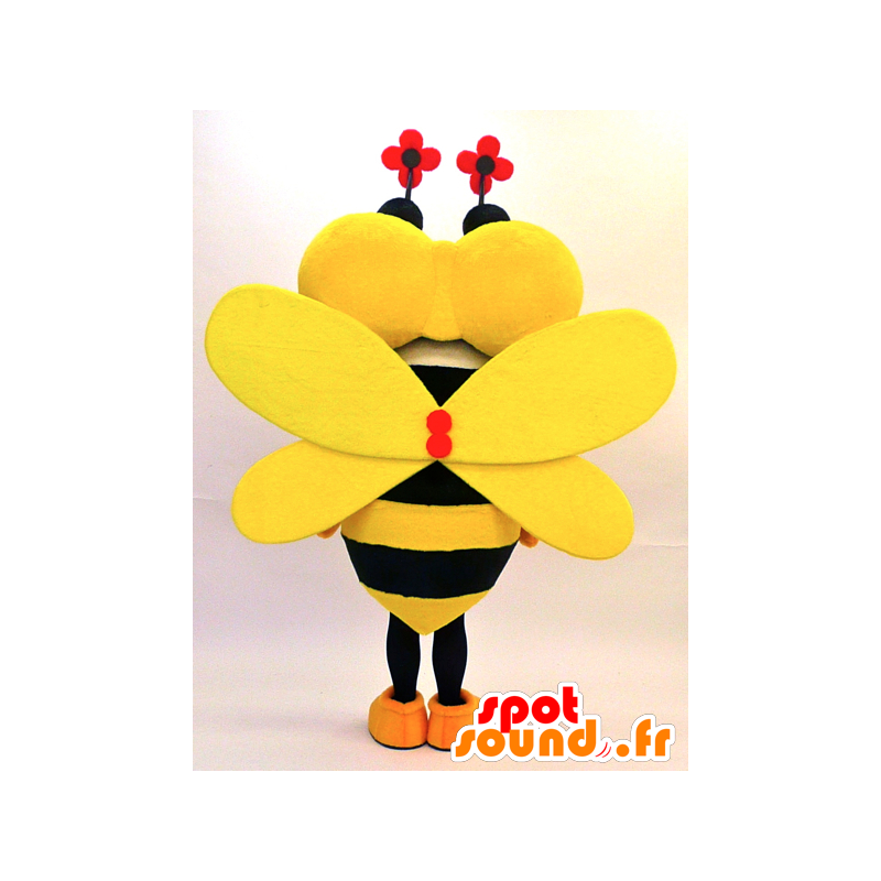 Purchase Mascot yellow and black bee with big eyes in Yuru-Chara ...