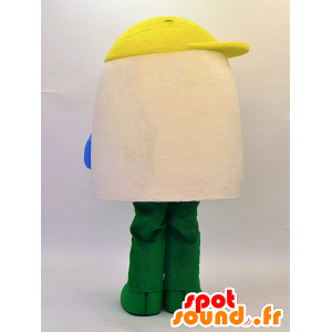 Beige mascotte della casa, rosso, giallo e verde - MASFR28324 - Yuru-Chara mascotte giapponese