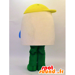 Beige house mascot, red, yellow and green - MASFR28324 - Yuru-Chara Japanese mascots