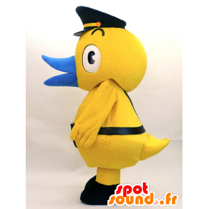 Miyagikun mascotte. Anatra gialla mascotte, poliziotto - MASFR28327 - Yuru-Chara mascotte giapponese