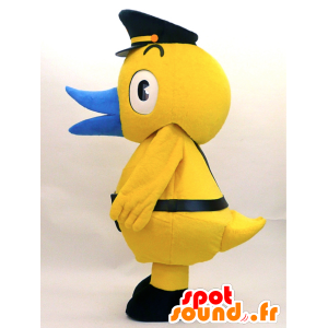 Maskot Miyagikun. žlutá kachna maskot, policista - MASFR28327 - Yuru-Chara japonské Maskoti
