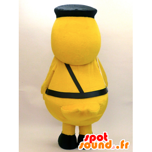 宮城くんのマスコット。黄色いアヒルのマスコット、警官-MASFR28327-日本のゆるキャラのマスコット