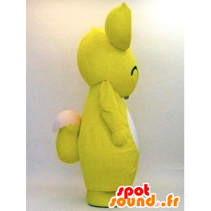 Lemon-chan mascot. Yellow and white kangaroo mascot - MASFR28328 - Yuru-Chara Japanese mascots