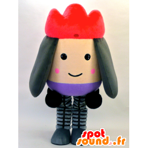 Mascote do boneco de neve, ovo com um círculo vermelho - MASFR28331 - Yuru-Chara Mascotes japoneses