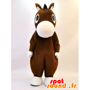 Kisokko Maskottchen. Colt Maskottchen der braunen und weißen Esel - MASFR28333 - Yuru-Chara japanischen Maskottchen