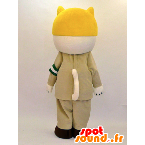 Rescatador gato mascota, marrón y blanco - MASFR28335 - Yuru-Chara mascotas japonesas