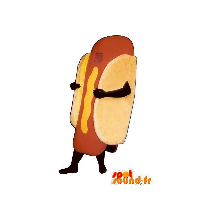 Kæmpe hotdog-kostume - Spotsound maskot kostume