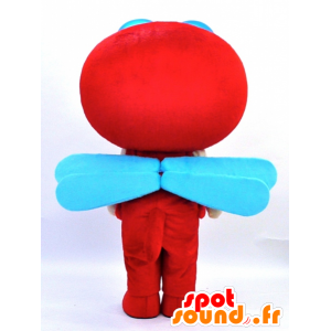 Μασκότ Red dragonfly-kun. κόκκινο μασκότ dragonfly - Ιαπωνικές μασκότ Yuru-Chara - MASFR28337 - SpotSound.fr