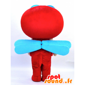 Μασκότ Red dragonfly-kun. κόκκινο μασκότ dragonfly - Ιαπωνικές μασκότ Yuru-Chara - MASFR28337 - SpotSound.fr