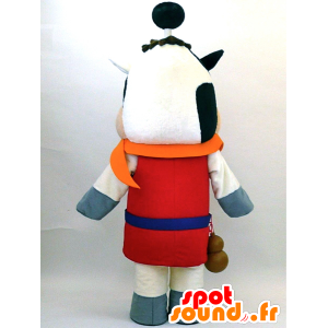 Mucca mascotte vestita da samurai - MASFR28338 - Yuru-Chara mascotte giapponese