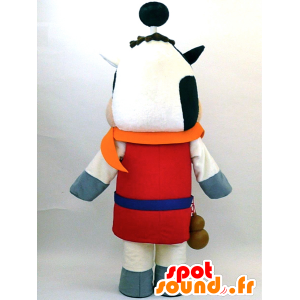 Ko maskot i samurai outfit - Spotsound maskot