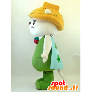 Mascot Kunen Nyan. valkoinen kissa maskotti kanssa viitta - MASFR28340 - Mascottes Yuru-Chara Japonaises