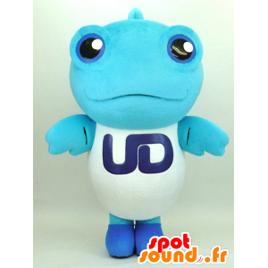 Yu-chan mascot. Blue and white giant fish mascot - MASFR28343 - Yuru-Chara Japanese mascots