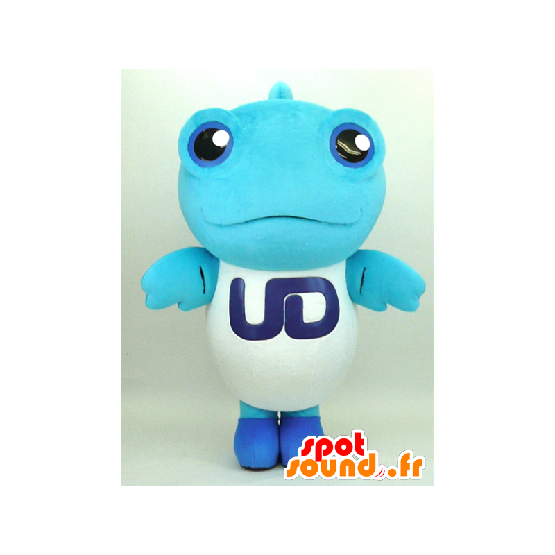 Yu-chan mascot. Blue and white giant fish mascot - MASFR28343 - Yuru-Chara Japanese mascots