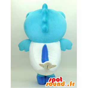 Yu-chan mascot. Blue and white giant fish mascot - MASFR28343 - Yuru-Chara Japanese mascots