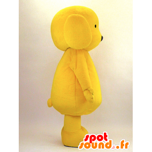 Cão amarelo da mascote e gigante negro - MASFR28345 - Yuru-Chara Mascotes japoneses