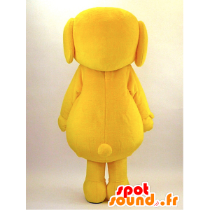 Yellow Dog Maskottchen und schwarze Riese - MASFR28345 - Yuru-Chara japanischen Maskottchen