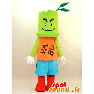 Mascot Yabukara Boya. Grüner Mann Maskottchen - MASFR28347 - Yuru-Chara japanischen Maskottchen