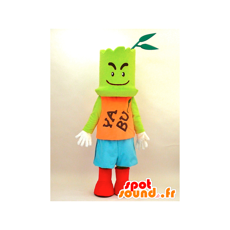 Mascot Yabukara Boya. Green man mascot - MASFR28347 - Yuru-Chara Japanese mascots