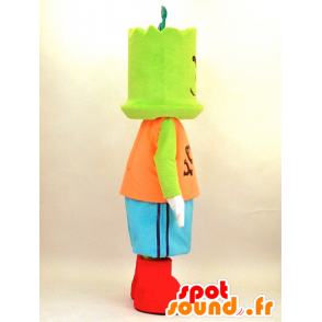 Mascot Yabukara Boya. Green man mascot - MASFR28347 - Yuru-Chara Japanese mascots