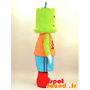 Mascot Yabukara Boya. homem mascote verde - MASFR28347 - Yuru-Chara Mascotes japoneses