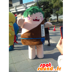 Mascot man Cro-Magnon zu heftigen suchen - MASFR28352 - Yuru-Chara japanischen Maskottchen