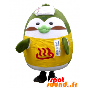 Mascota Kekyokichi. Mascota pingüino verde y blanco - MASFR28355 - Yuru-Chara mascotas japonesas