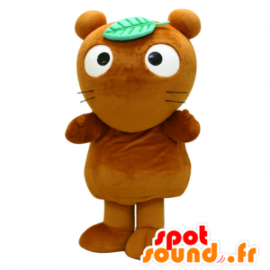 Mascota rata Brown con una cabeza grande divertido - MASFR28357 - Yuru-Chara mascotas japonesas