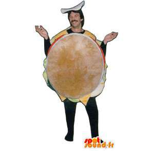 Mascot bagnat brød, gigantisk sandwich, burger - MASFR007202 - Fast Food Maskoter