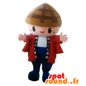 Mascot Kaikun Yurukere. Asiatischer Junge Maskottchen - MASFR28361 - Yuru-Chara japanischen Maskottchen