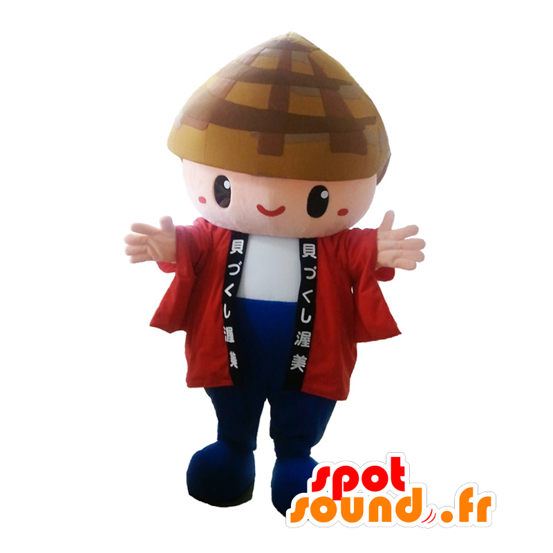 Mascot Kaikun Yurukere. Asian boy mascot - MASFR28361 - Yuru-Chara Japanese mascots