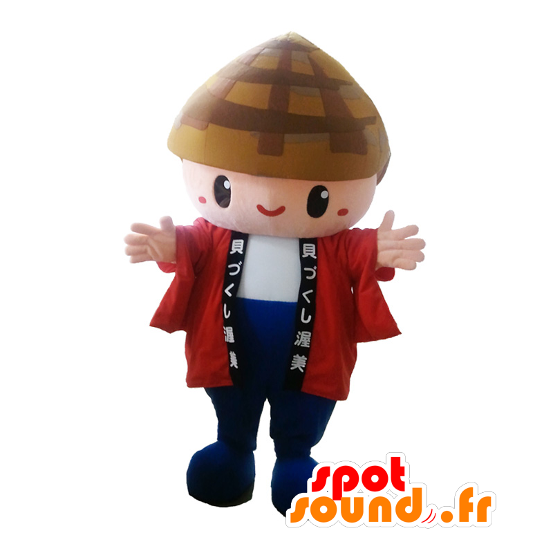 Mascot Kaikun Yurukere. Asiatischer Junge Maskottchen - MASFR28361 - Yuru-Chara japanischen Maskottchen