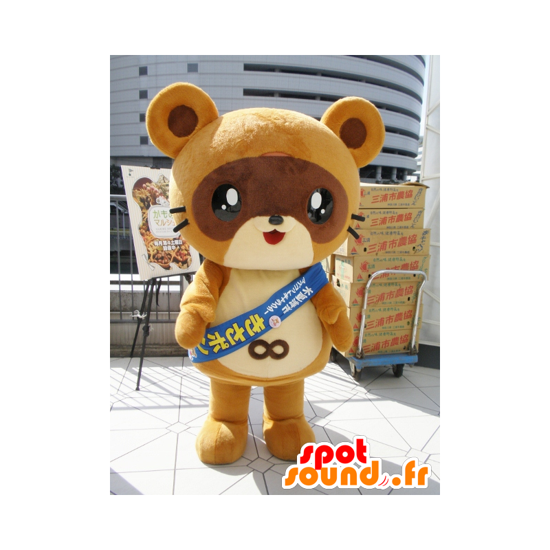 Kisapon mascotte. Procione mascotte, Panda - MASFR28373 - Yuru-Chara mascotte giapponese
