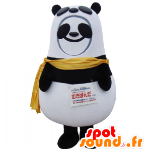 Mukipanda Maskottchen. Panda-Maskottchen als Panda gekleidet - MASFR28378 - Yuru-Chara japanischen Maskottchen