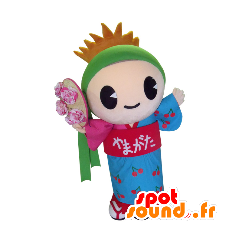 Mascot Beni-chan. Asiatisk kvinne som holder Mascot - MASFR28384 - Yuru-Chara japanske Mascots