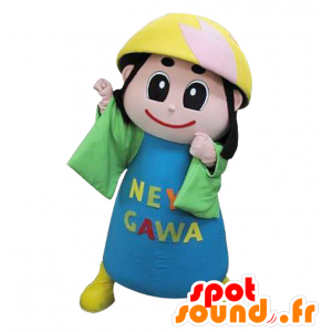 Mascot Katsuki chan. Mascotte karakter met een kom - MASFR28385 - Yuru-Chara Japanse Mascottes