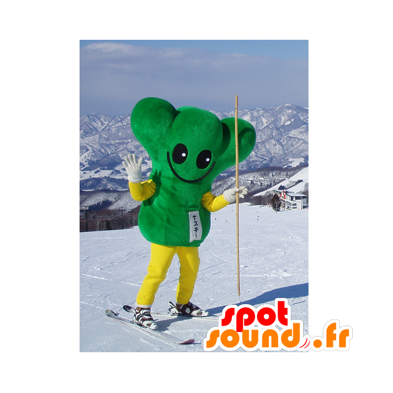 Nasuki mascot. Giant green man mascot and smiling - MASFR28388 - Yuru-Chara Japanese mascots