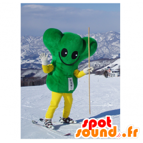 Mascotte de Nasuki. Mascotte de bonhomme vert géant et souriant - MASFR28388 - Mascottes Yuru-Chara Japonaises