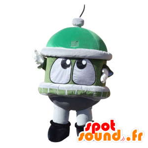 Tank-kun mascotte. groene tank mascotte en grijze reus - MASFR28389 - Yuru-Chara Japanse Mascottes