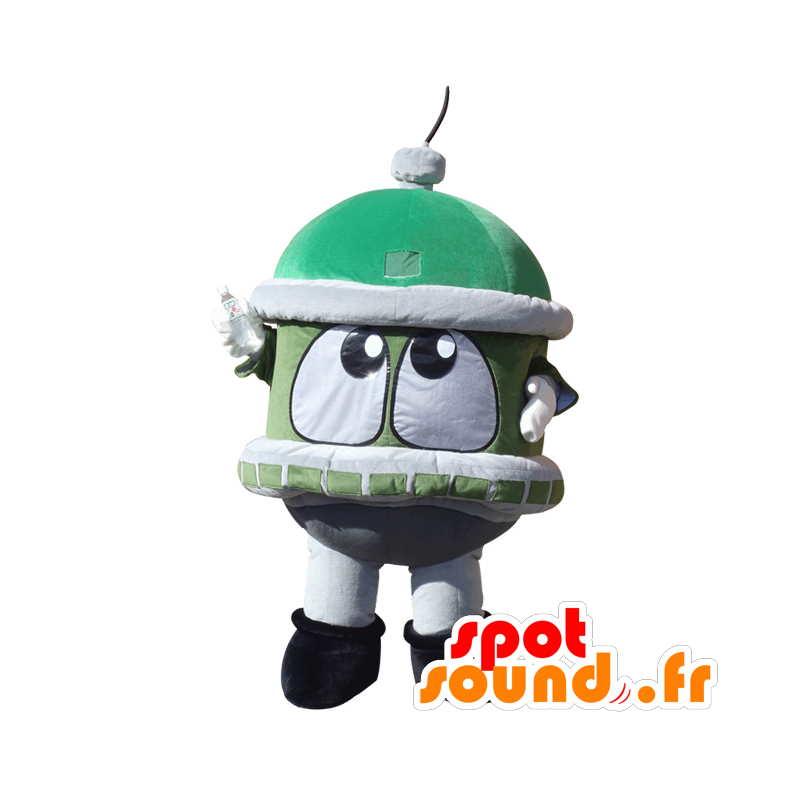 Tank-kun mascot. Green and gray tank mascot, giant - MASFR28389 - Yuru-Chara Japanese mascots