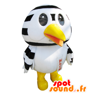 Otari-mura Maskottchen Kun. Weiße und schwarze Vogel Maskottchen - MASFR28391 - Yuru-Chara japanischen Maskottchen