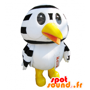 Otari-mura mascotte kun. Bianco e nero mascotte uccello - MASFR28391 - Yuru-Chara mascotte giapponese