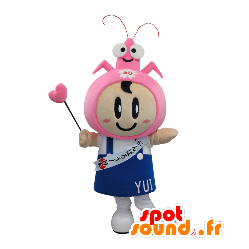 Mascot Sakura Yui. Girl with a crab mascot - MASFR28396 - Yuru-Chara Japanese mascots